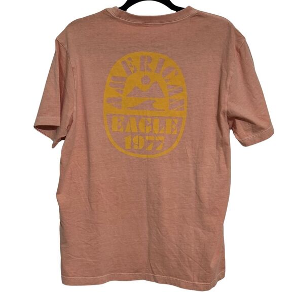 AMERICAN EAGLE 1977 Mens Short Sleeve Super Soft Standard Fit Graphic Tee NWOT M - Picture 4 of 7